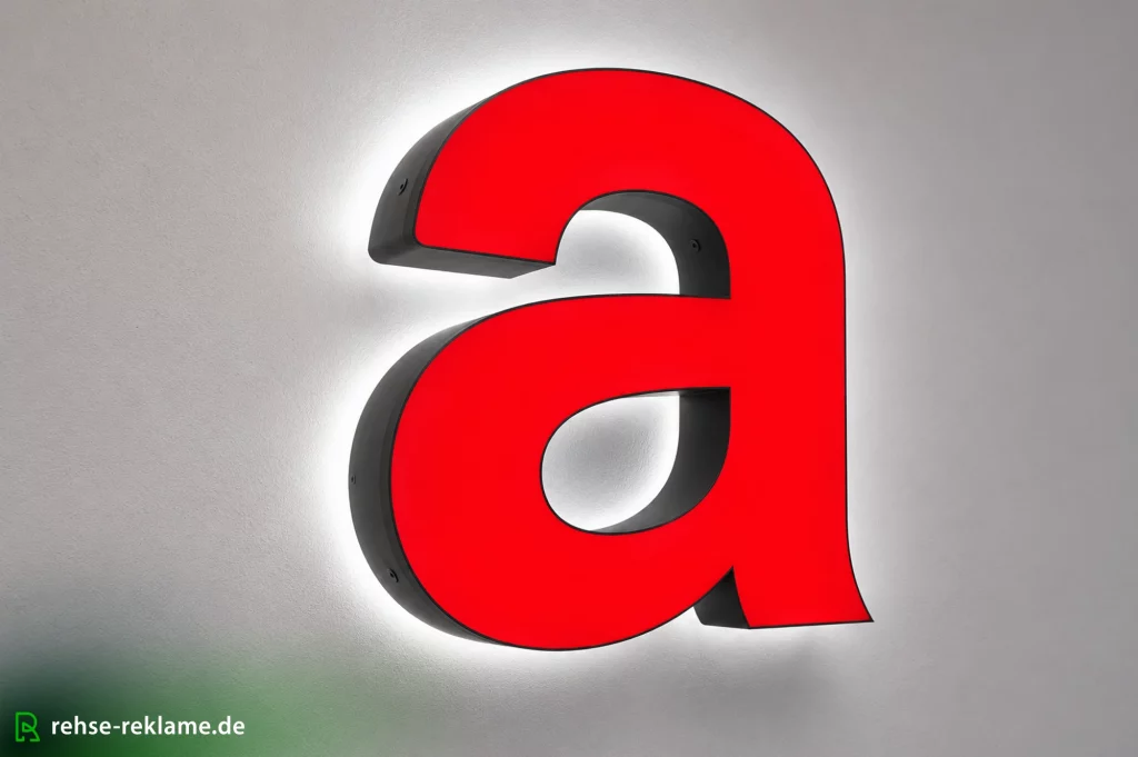 Leuchtbuchstabe_Profil5+3_a_lackiert